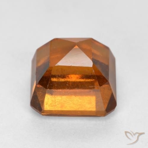 Granato hessonite Arancione scuro naturale da 1.87 ct, Ottagonale / Taglio smeraldo, VS