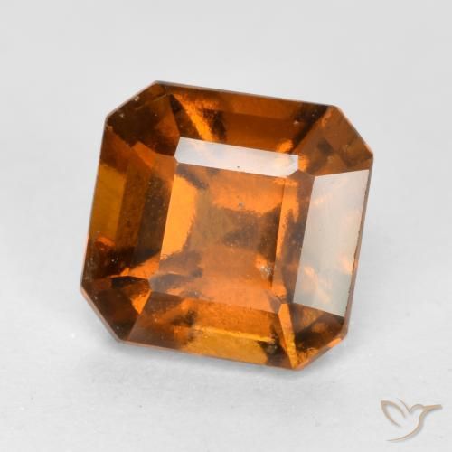 Granato hessonite Arancione scuro naturale da 1.46 ct, Ottagonale / Taglio smeraldo, VS