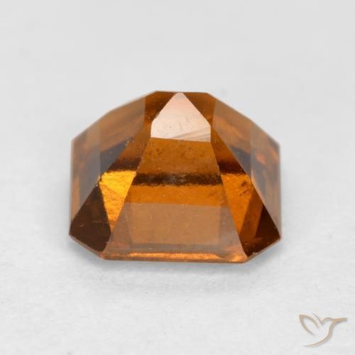 Granato hessonite Arancione scuro naturale da 1.46 ct, Ottagonale / Taglio smeraldo, VS