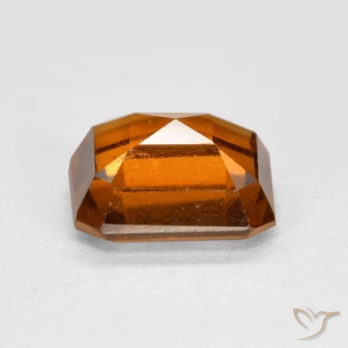 Granato hessonite Arancio medio-scuro naturale da 1.25 ct, Ottagonale / Taglio smeraldo, VS
