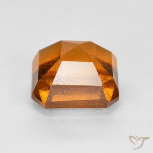 Granato hessonite Arancione scuro naturale da 1.51 ct, Ottagonale / Taglio smeraldo, VS-SI