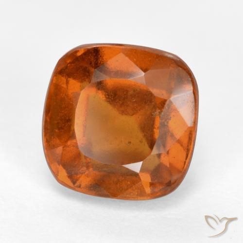 Granato hessonite Arancio medio-scuro naturale da 2.42 ct, Cuscino, VS-SI