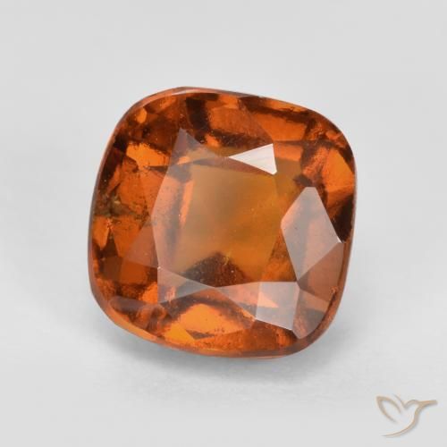 Granato hessonite Arancio medio-scuro naturale da 2.46 ct, Cuscino, VS-SI