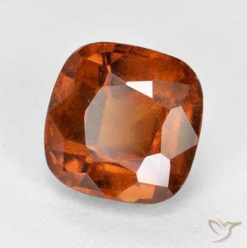 Granato hessonite Arancione rossastra naturale da 2.34 ct, Cuscino, VS-SI