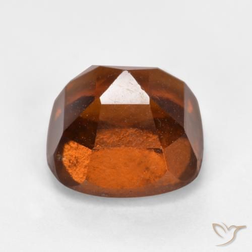 Granato hessonite Arancione scuro naturale da 2.42 ct, Cuscino, VS-SI