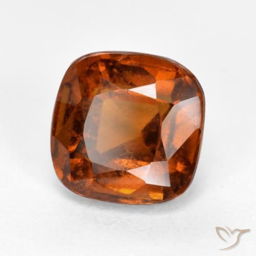 Granato hessonite Arancione Ambra naturale da 2.43 ct, Cuscino, VS-SI