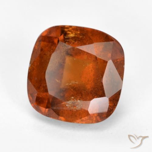 Granato hessonite Arancione rossastra naturale da 2.40 ct, Cuscino, SI