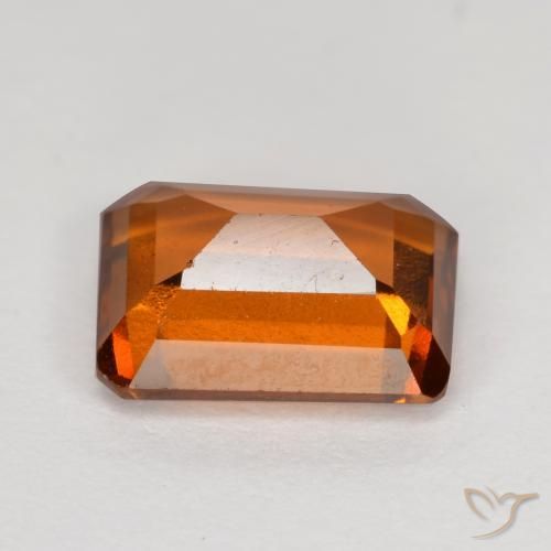 Granato hessonite Arancio medio-scuro naturale da 2.07 ct, Ottagonale / Taglio smeraldo, VS