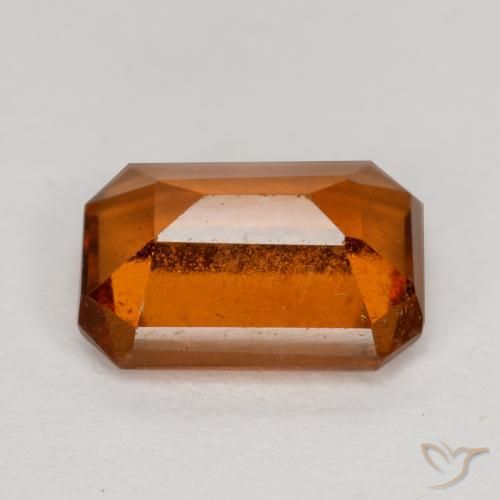 Granato hessonite Arancio medio-scuro naturale da 1.50 ct, Ottagonale / Taglio smeraldo, VS-SI