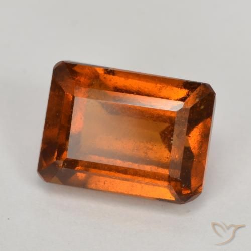 Granato hessonite Arancione Ambra naturale da 2.54 ct, Ottagonale / Taglio smeraldo, VS-SI