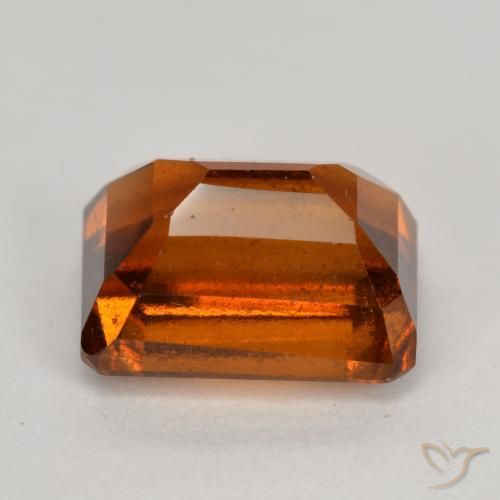 Granato hessonite Arancione Ambra naturale da 2.54 ct, Ottagonale / Taglio smeraldo, VS-SI