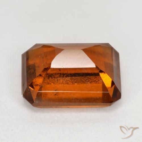 Granato hessonite Arancione scuro naturale da 2.30 ct, Ottagonale / Taglio smeraldo, VS-SI