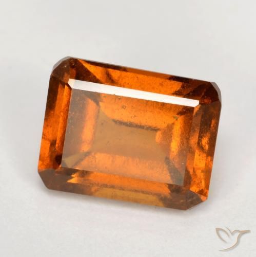 Granato hessonite Arancio Medio naturale da 2.13 ct, Ottagonale / Taglio smeraldo, VS-SI