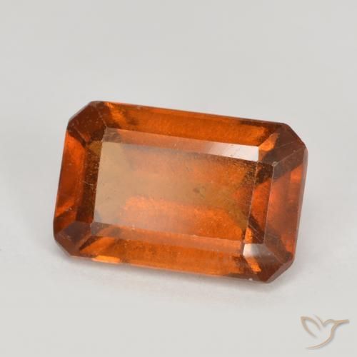 Granato hessonite Arancio medio-scuro naturale da 2.08 ct, Ottagonale / Taglio smeraldo, VS-SI