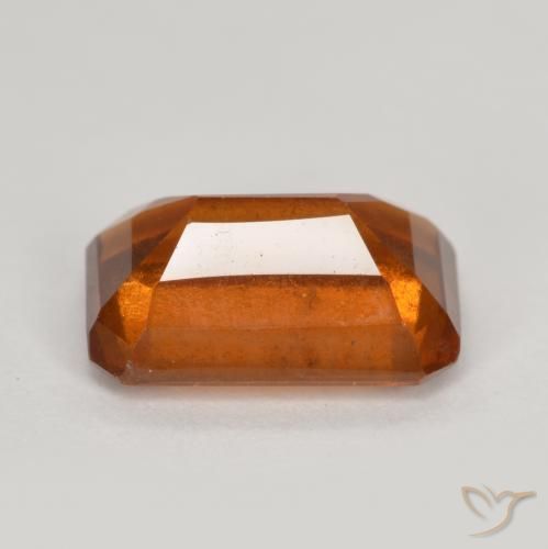 Granato hessonite Arancio medio-scuro naturale da 2.08 ct, Ottagonale / Taglio smeraldo, VS-SI