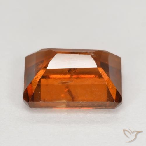 Granato hessonite Arancione rossastra naturale da 2.16 ct, Ottagonale / Taglio smeraldo, SI