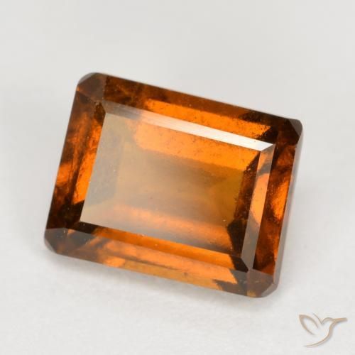 Granato hessonite Arancione scuro naturale da 2.12 ct, Ottagonale / Taglio smeraldo, VS