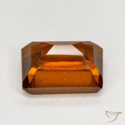 Granato hessonite Arancione scuro naturale da 2.12 ct, Ottagonale / Taglio smeraldo, VS