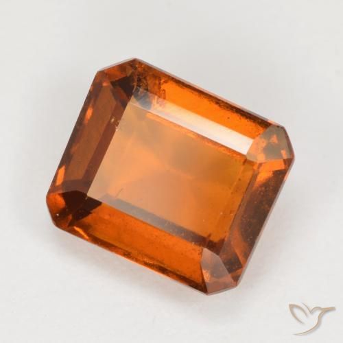 Granato hessonite Arancione Ambra naturale da 2.14 ct, Ottagonale / Taglio smeraldo, VS-SI
