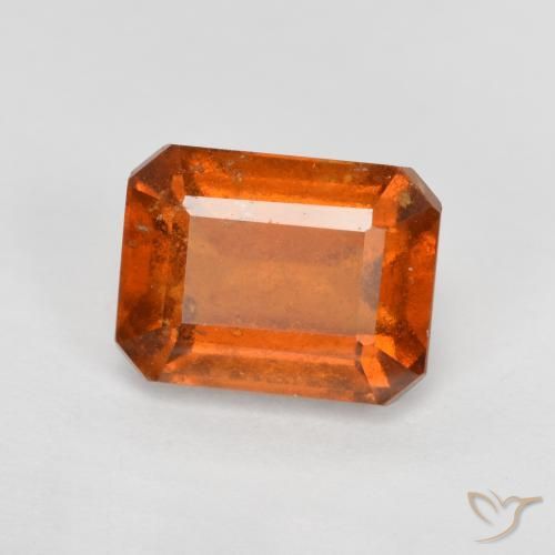Granato hessonite Arancio Medio naturale da 2.55 ct, Ottagonale / Taglio smeraldo, SI