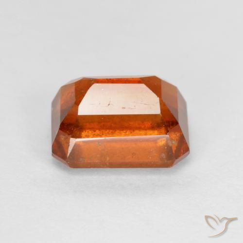 Granato hessonite Arancio Medio naturale da 2.55 ct, Ottagonale / Taglio smeraldo, SI