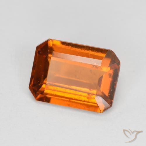 Granato hessonite Arancio Medio naturale da 1.92 ct, Ottagonale / Taglio smeraldo, VS-SI