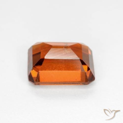 Granato hessonite Arancione rossastra naturale da 2.14 ct, Ottagonale / Taglio smeraldo, SI