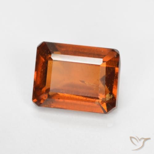 Granato hessonite Arancione scuro naturale da 2.28 ct, Ottagonale / Taglio smeraldo, SI