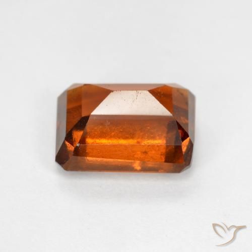 Granato hessonite Arancione scuro naturale da 2.28 ct, Ottagonale / Taglio smeraldo, SI