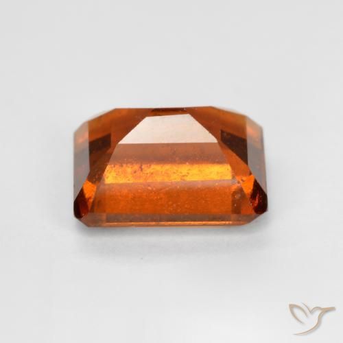 Granato hessonite Arancione rossastra naturale da 2.28 ct, Ottagonale / Taglio smeraldo, VS-SI