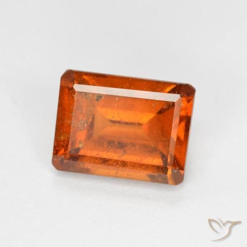 Granato hessonite Arancio Medio naturale da 1.98 ct, Ottagonale / Taglio smeraldo, SI
