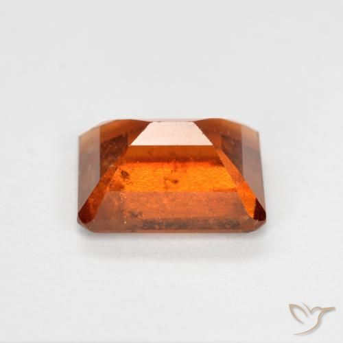 Granato hessonite Arancio Medio naturale da 1.98 ct, Ottagonale / Taglio smeraldo, SI