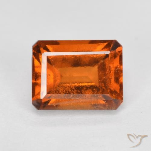 Granato hessonite Arancia Fuoco naturale da 2.23 ct, Ottagonale / Taglio smeraldo, VS-SI