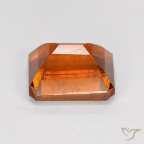Granato hessonite Arancia Fuoco naturale da 2.23 ct, Ottagonale / Taglio smeraldo, VS-SI
