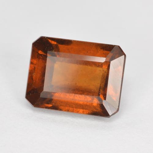 Granato hessonite Arancione scuro naturale da 2.10 ct, Taglio smeraldo, VS-SI