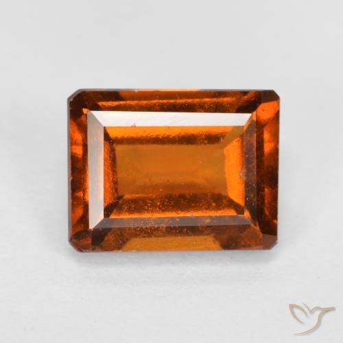 Granato hessonite Arancione scuro naturale da 2.17 ct, Ottagonale / Taglio smeraldo, VS-SI