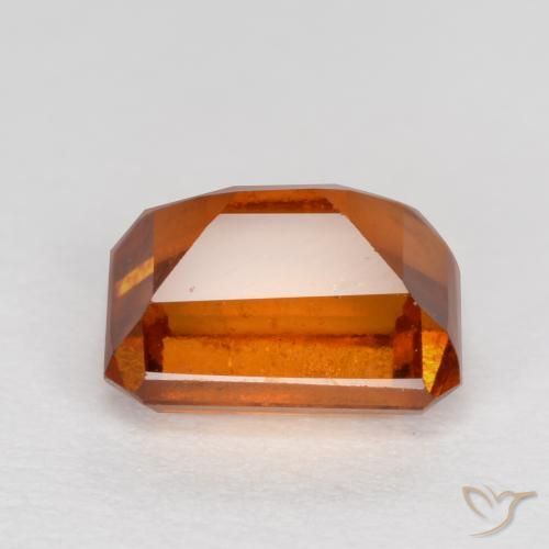Granato hessonite Arancio medio-scuro naturale da 1.48 ct, Ottagonale / Taglio smeraldo, SI