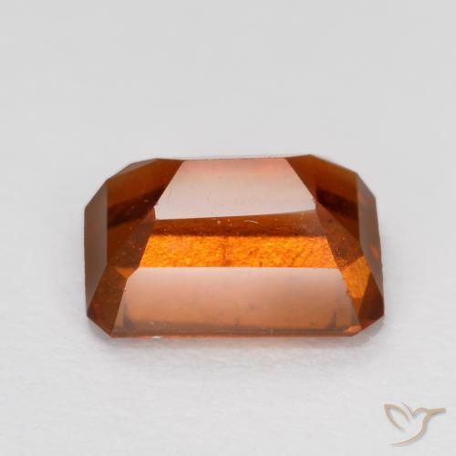 Granato hessonite Arancione Ambra naturale da 1.37 ct, Ottagonale / Taglio smeraldo, VS