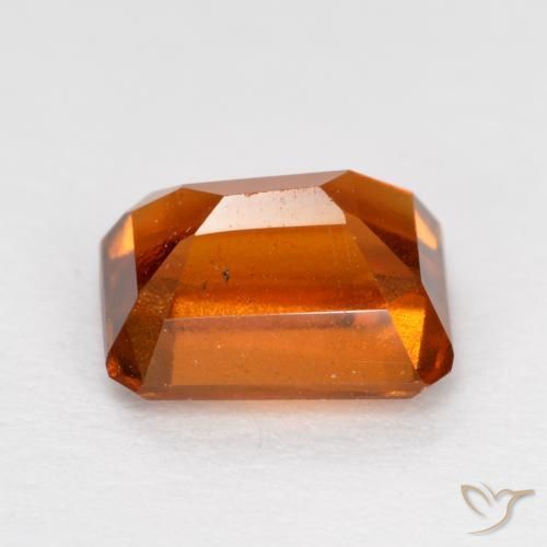 Granato hessonite Arancia Fuoco naturale da 1.43 ct, Ottagonale / Taglio smeraldo, VS