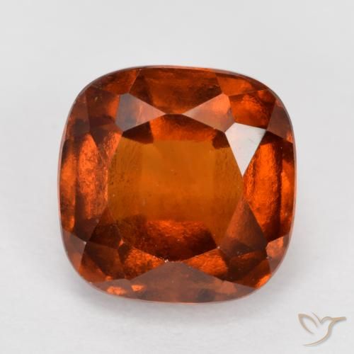 2.31ct Naturale Arancione scuro Granato hessonite, Cuscino, VS