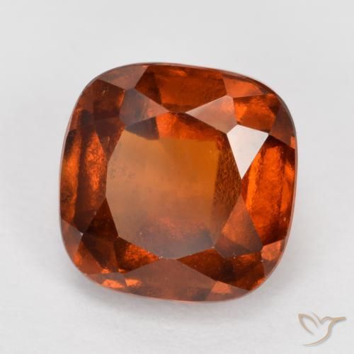Granato hessonite Arancione scuro naturale da 2.31 ct, Cuscino, VS