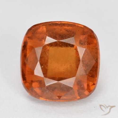 2.23ct Naturale Arancio Medio Granato hessonite, Cuscino, VS-SI