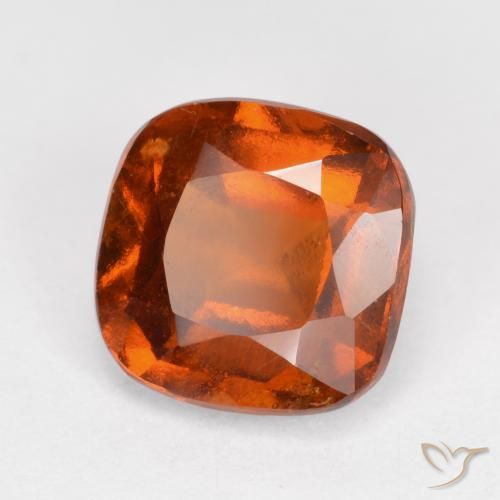 Granato hessonite Arancione rossastra naturale da 1.94 ct, Cuscino, VS-SI