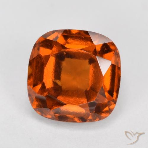2.24ct Naturale Arancio Medio Granato hessonite, Cuscino, VS