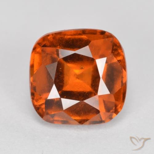 2.10ct Naturale Arancia Fuoco Granato hessonite, Cuscino, VS