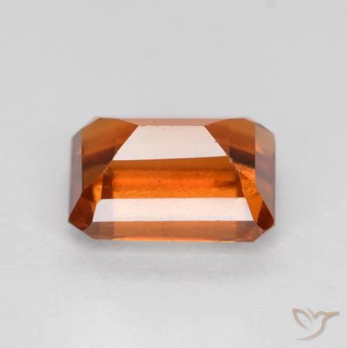 Granato hessonite Arancio Medio naturale da 1.44 ct, Ottagonale / Taglio smeraldo, VVS-VS