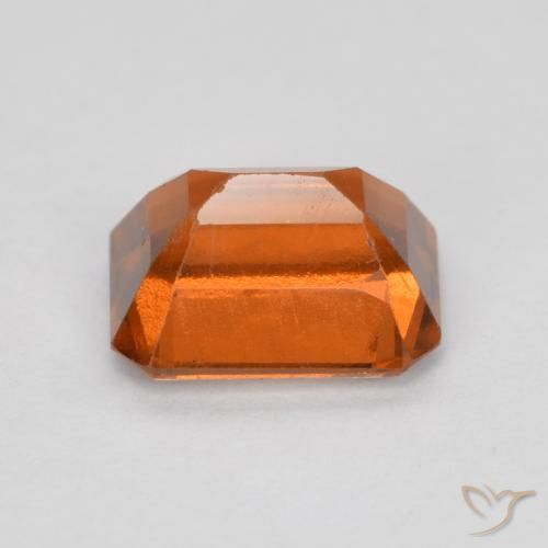Granato hessonite Arancio Medio naturale da 1.34 ct, Ottagonale / Taglio smeraldo, VS-SI