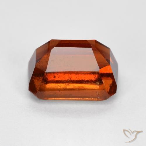 Granato hessonite Arancione Ambra naturale da 1.72 ct, Ottagonale / Taglio smeraldo, VS-SI