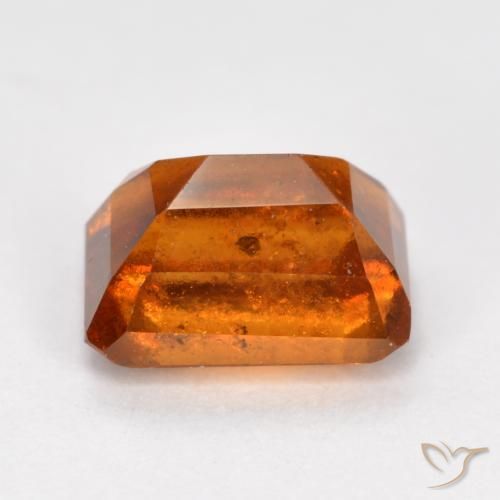 Granato hessonite Arancio Medio naturale da 1.64 ct, Ottagonale / Taglio smeraldo, SI