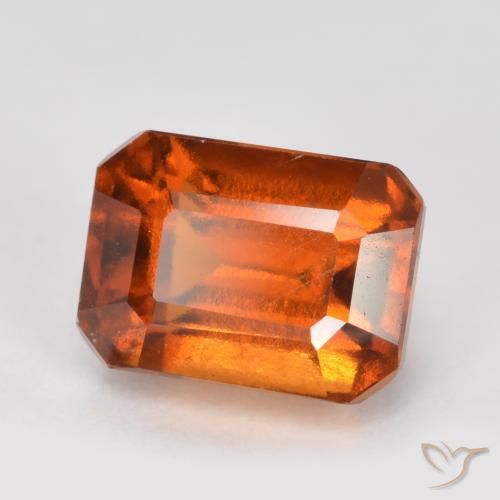 Granato hessonite Arancione scuro naturale da 1.83 ct, Ottagonale / Taglio smeraldo, VS